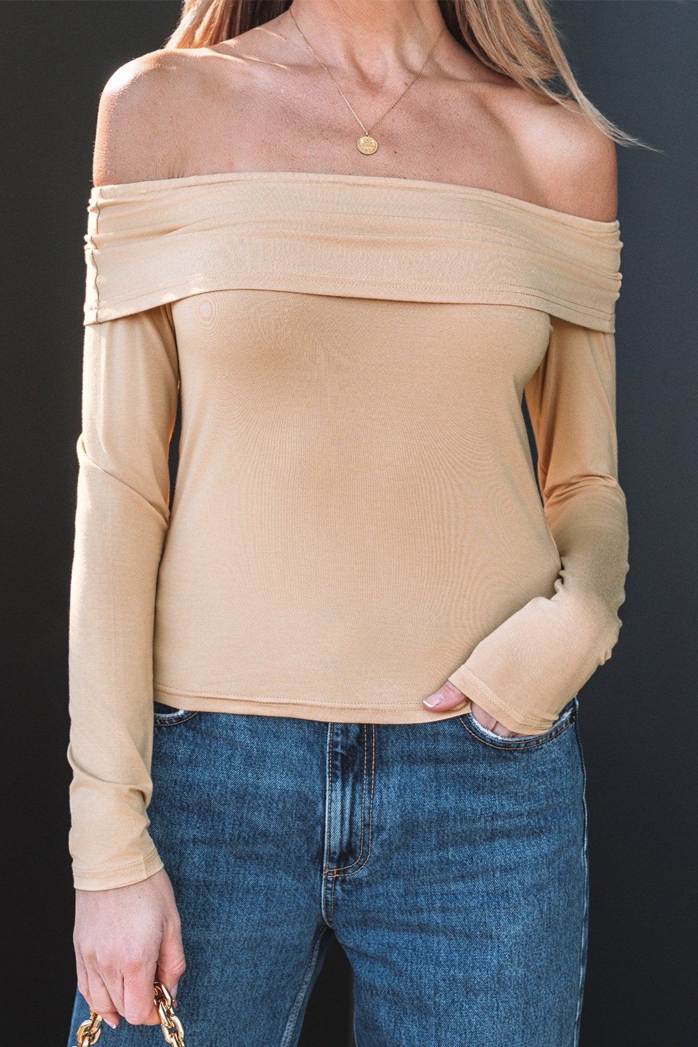 Ramona Sleeve Slim top Long Sleeve Top - Hello Beautiful BoutiqueLong Sleeve TopsThreaded Pear
