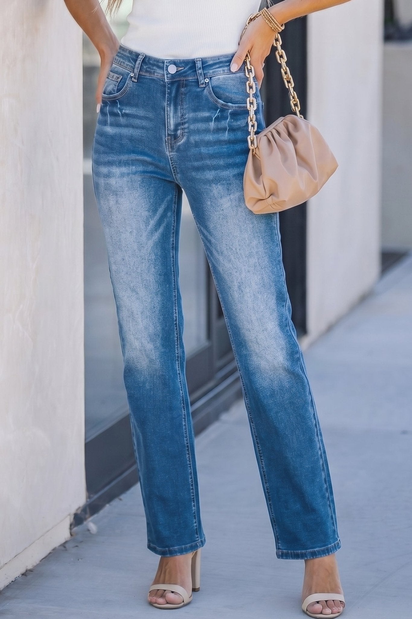 Raven Full Length Casual Jeans - Hello Beautiful BoutiqueJeansThreaded Pear