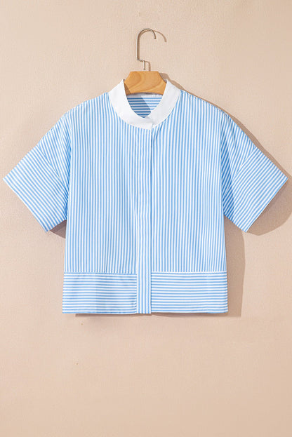 Raven Short Sleeve Summer Shirt - Hello Beautiful BoutiqueBlouses & ShirtsThreaded Pear