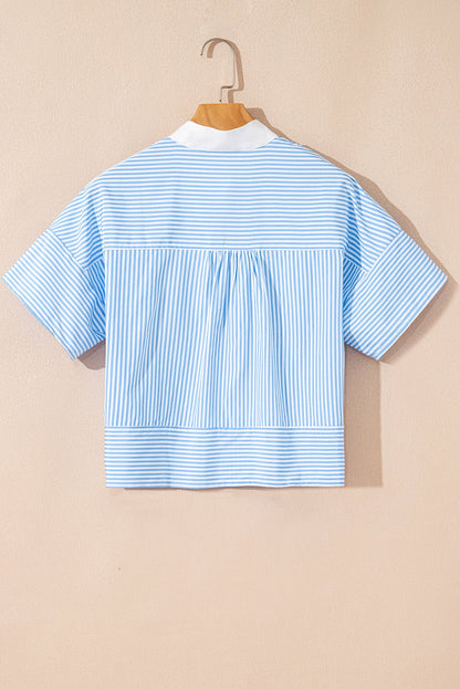 Raven Short Sleeve Summer Shirt - Hello Beautiful BoutiqueBlouses & ShirtsThreaded Pear