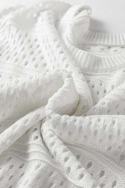 Rayna Out Knit Dolman Sweater - Hello Beautiful BoutiqueShort Sleeve SweatersThreaded Pear