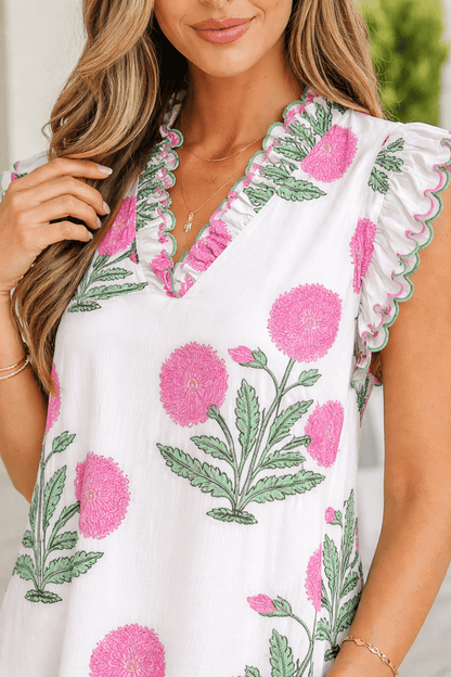 Rayne Drop Waist Mini Dress - Hello Beautiful BoutiqueFloral DressesThreaded Pear