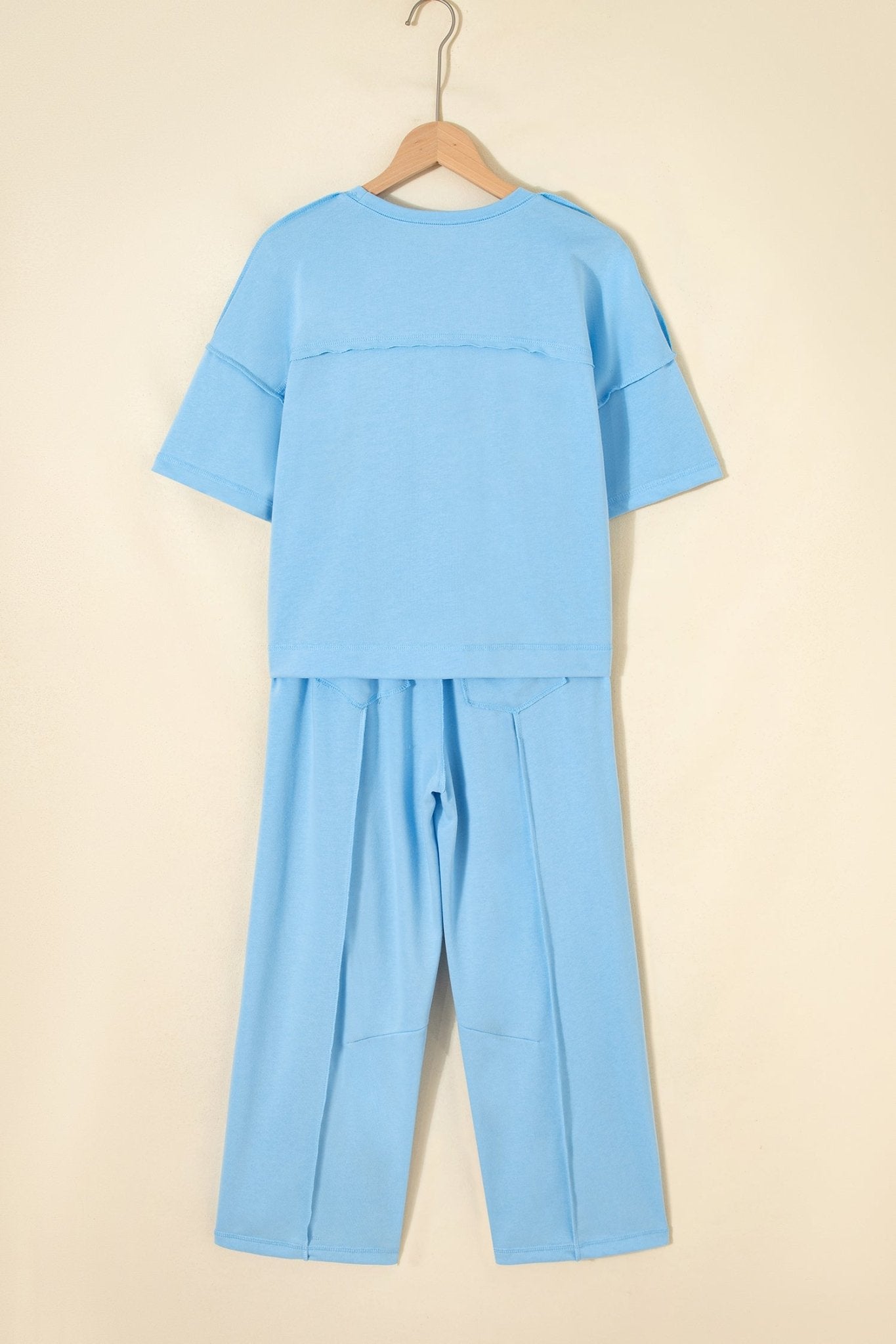 Rebecca Drop Shoulder Boxy Tee - Hello Beautiful BoutiquePant SetsThreaded Pear