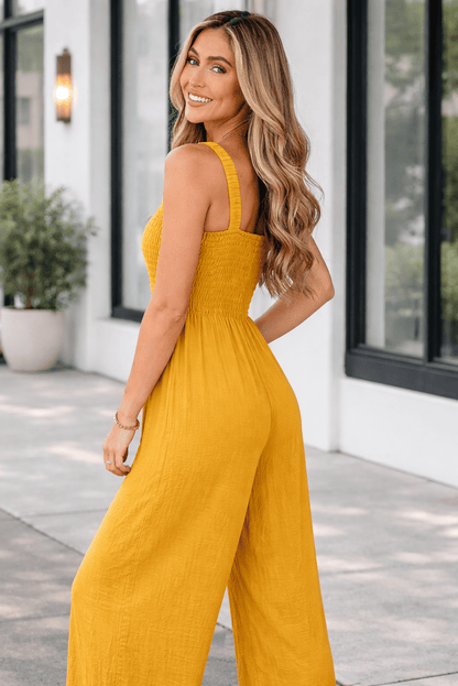 Rebecca Sleeveless Wide Leg Jumpsuit - Hello Beautiful BoutiqueJumpsuits & RompersThreaded Pear