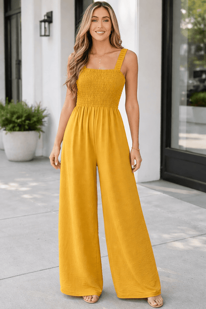 Rebecca Sleeveless Wide Leg Jumpsuit - Hello Beautiful BoutiqueJumpsuits & RompersThreaded Pear