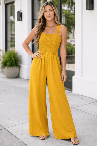 Rebecca Sleeveless Wide Leg Jumpsuit - Hello Beautiful BoutiqueJumpsuits & RompersThreaded Pear