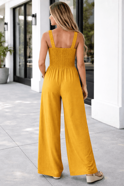 Rebecca Sleeveless Wide Leg Jumpsuit - Hello Beautiful BoutiqueJumpsuits & RompersThreaded Pear