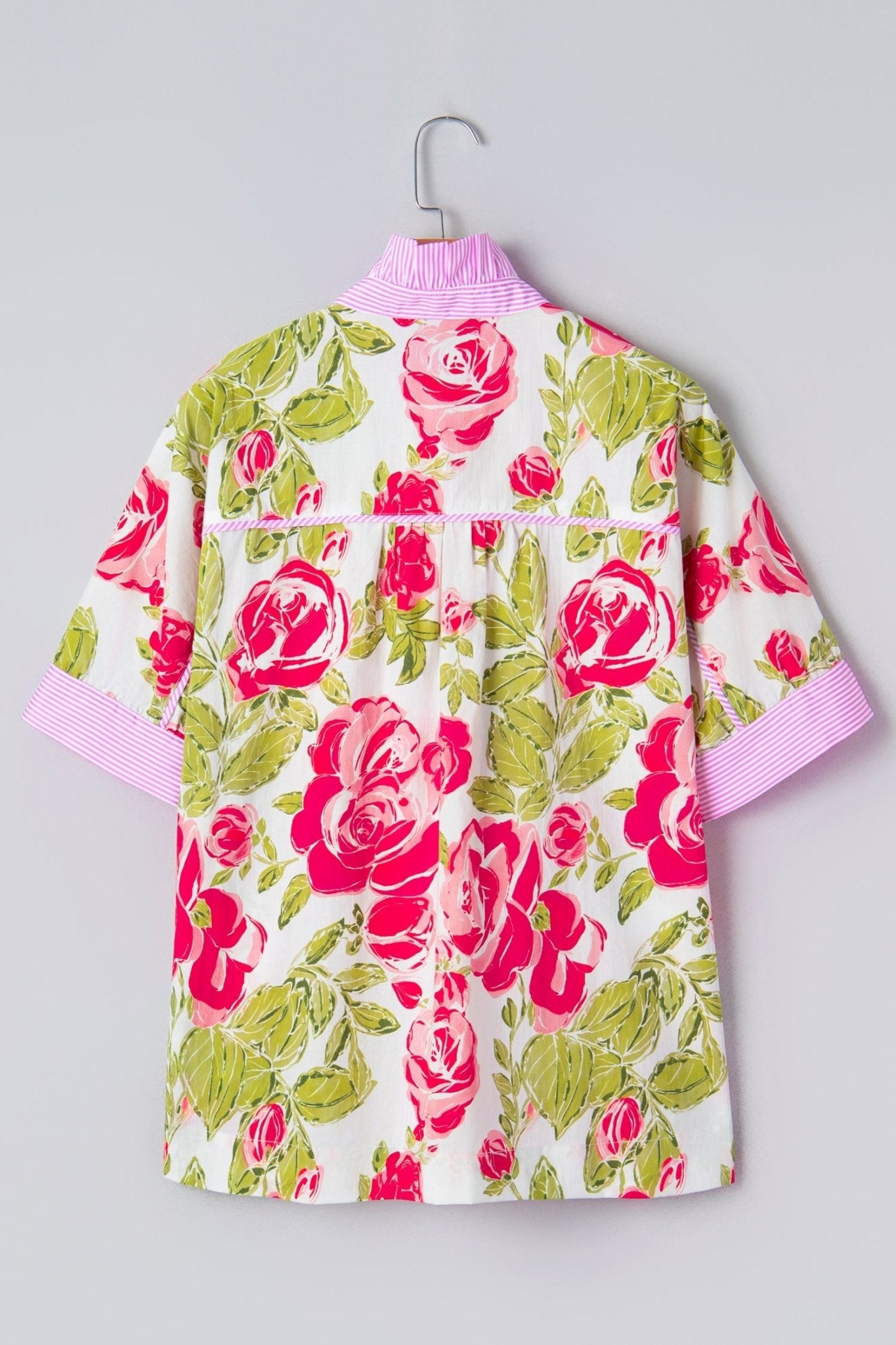 Rebekah Collar Short Sleeve Shirt - Hello Beautiful BoutiqueBlouses & ShirtsThreaded Pear