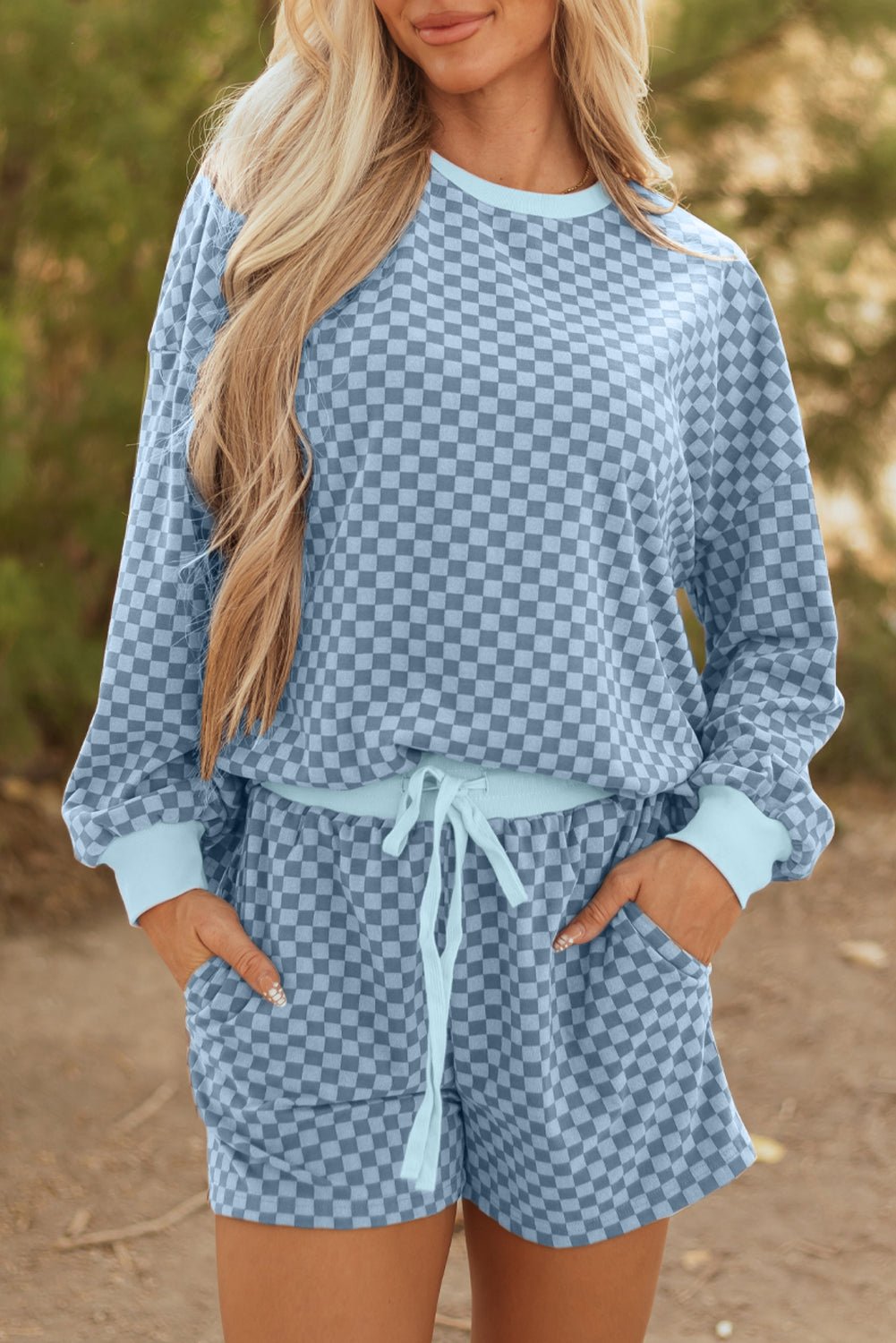Reese and Shorts Set Long Sleeve Top - Hello Beautiful Boutique15% OFFThreaded Pear