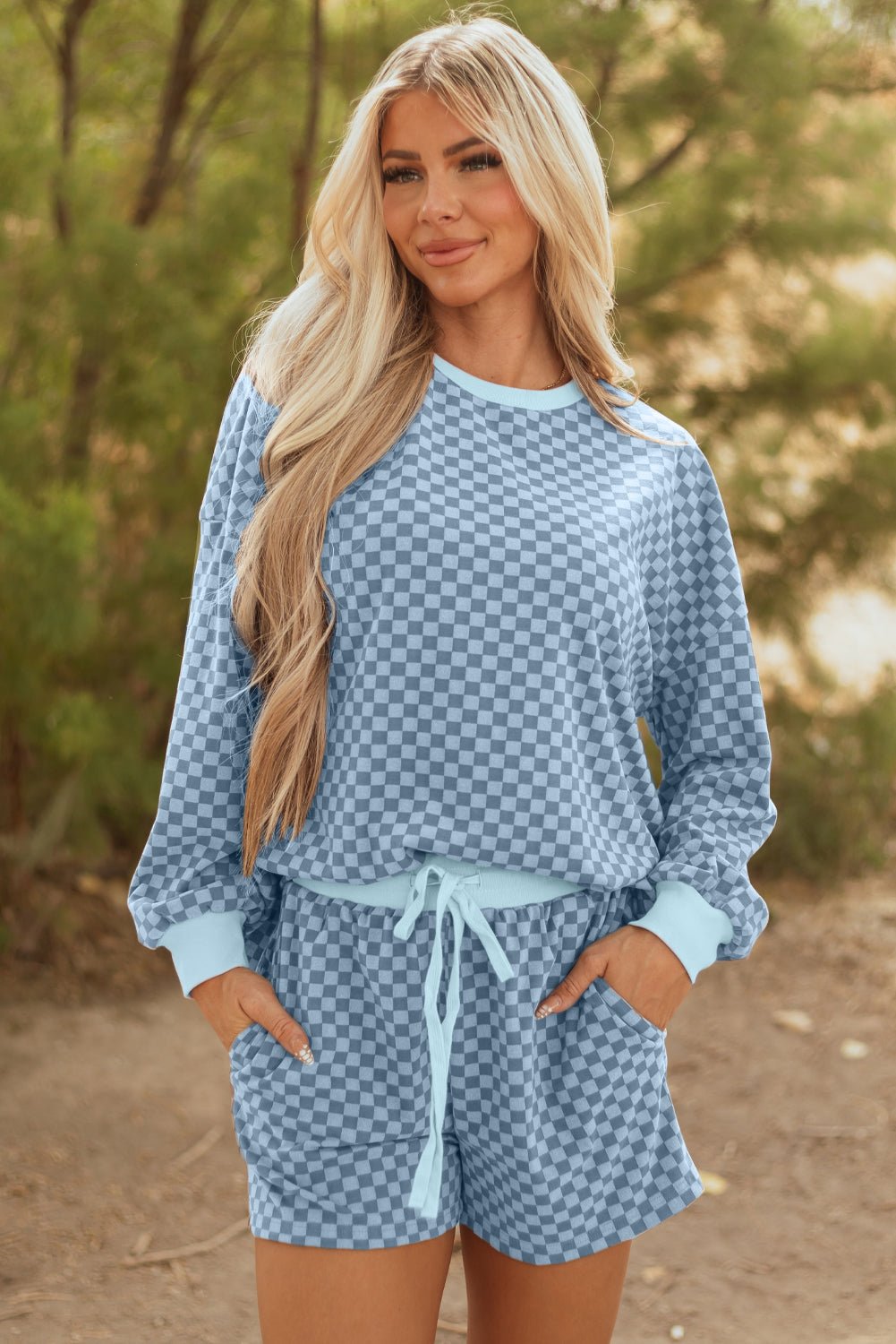 Reese and Shorts Set Long Sleeve Top - Hello Beautiful Boutique15% OFFThreaded Pear