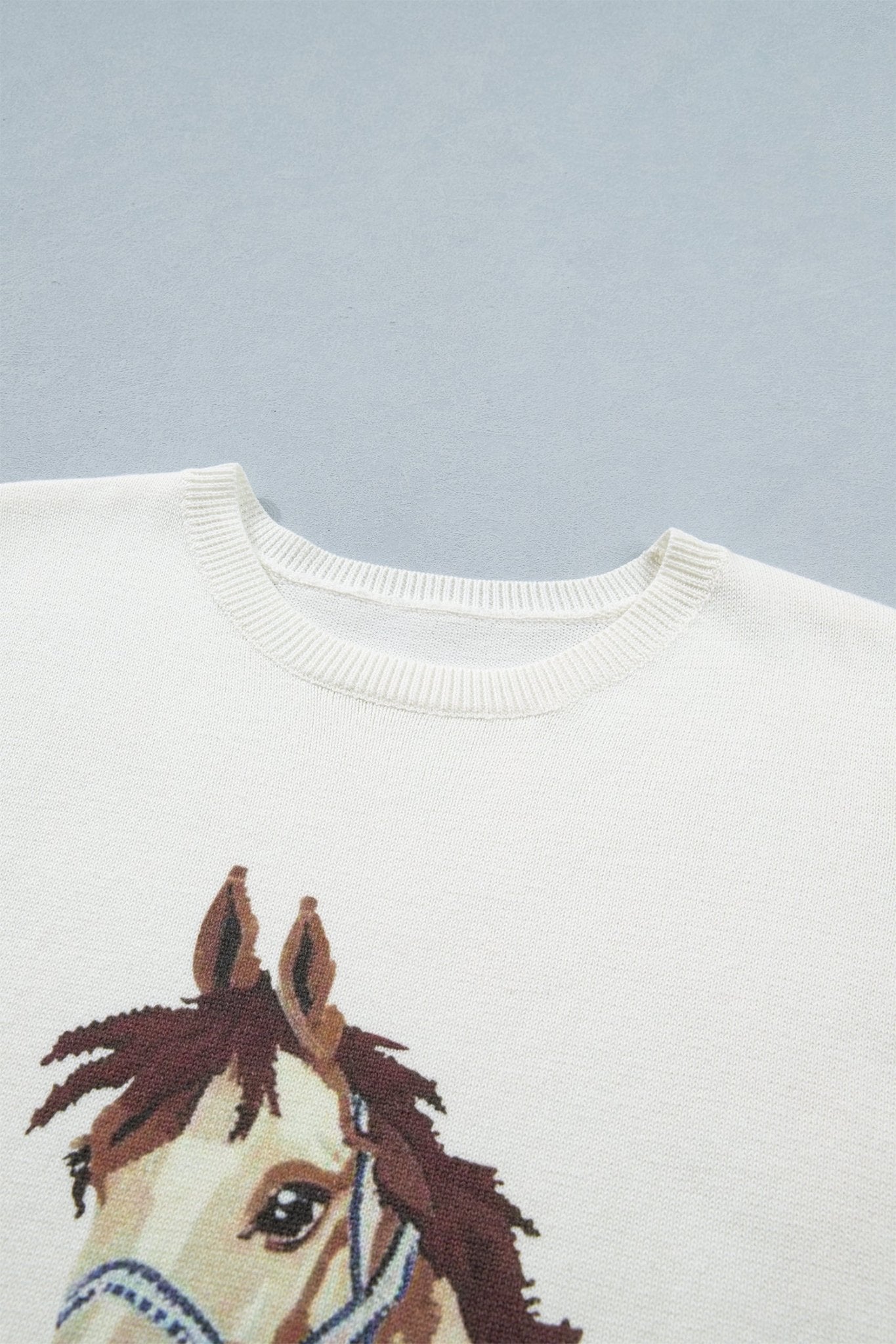 Regina Printed Short Sleeve Sweater - Hello Beautiful BoutiqueShort Sleeve SweatersThreaded Pear