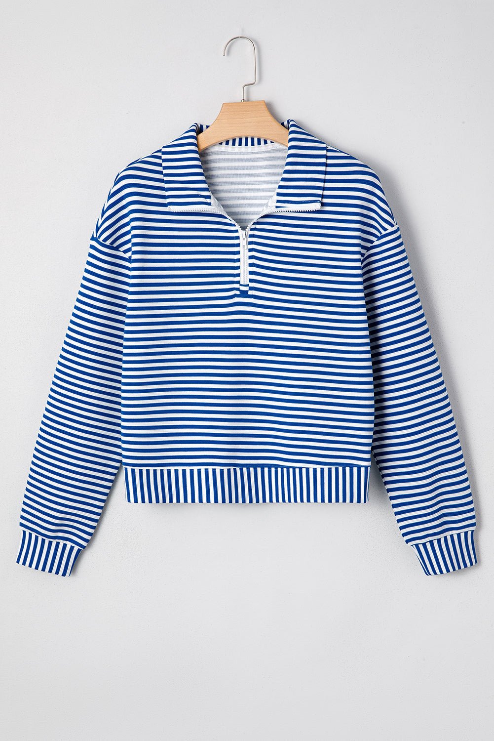 Reign Zip Collar Pullover Long Sleeve Top - Hello Beautiful BoutiqueLong Sleeve TopsThreaded Pear