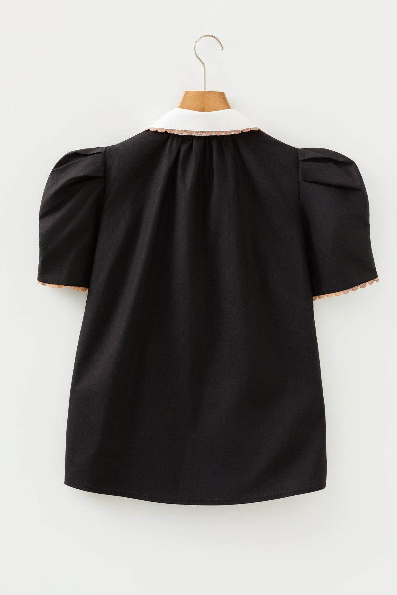 Remington Collar Short Sleeve Blouse - Hello Beautiful BoutiqueBlouses & ShirtsThreaded Pear