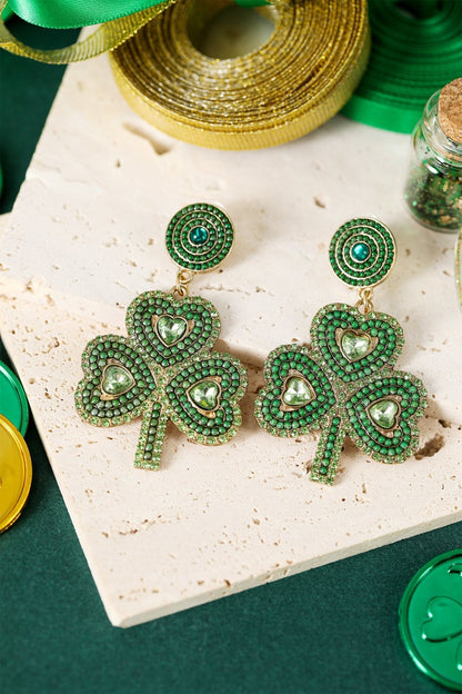 Remington Retro Beaded Clover Earrings - Hello Beautiful BoutiqueJewelryThreaded Pear