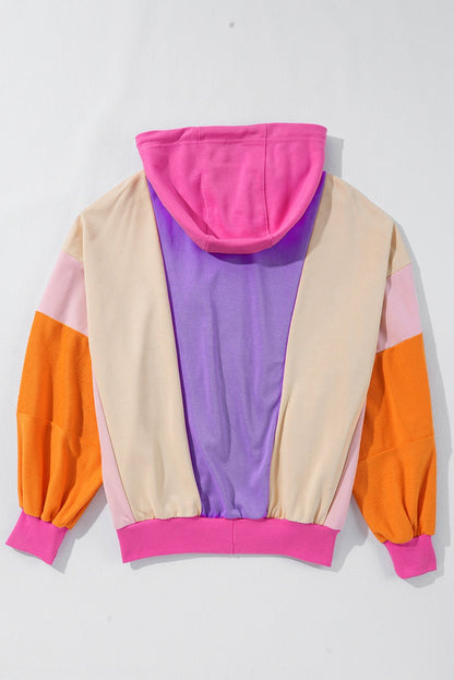 Remy Patchwork Full Zipped Hoodie - Hello Beautiful Boutique20% OFFThreaded Pear