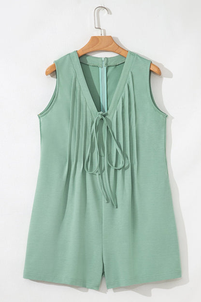Remy Pintuck Sleeveless Loose Romper - Hello Beautiful BoutiqueJumpsuits & RompersThreaded Pear
