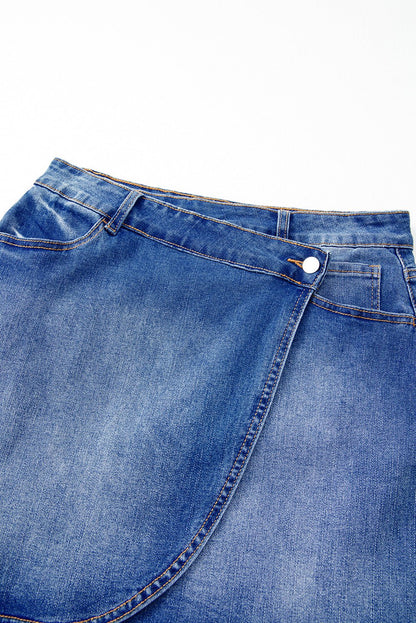 Renamara Crossed Waist Mini Skirt - Hello Beautiful BoutiqueSkirts & PetticoatThreaded Pear