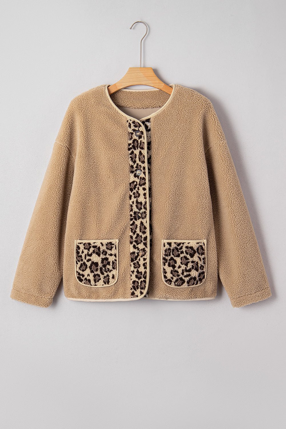 Renaona Print accent Plush Jacket - Hello Beautiful BoutiqueJacketsThreaded Pear