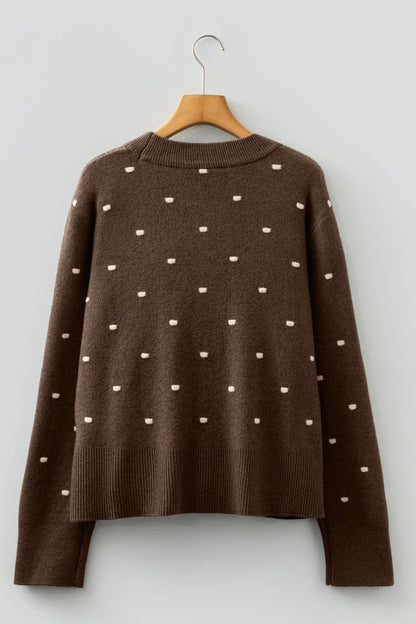 Renata Ribbed Edge Knit Sweater - Hello Beautiful BoutiqueSweatersThreaded Pear