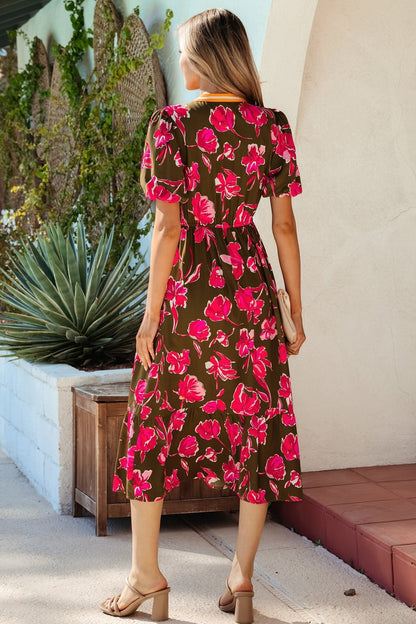 Renata Ruffle Hem Maxi Dress - Hello Beautiful BoutiqueMaxi DressesThreaded Pear