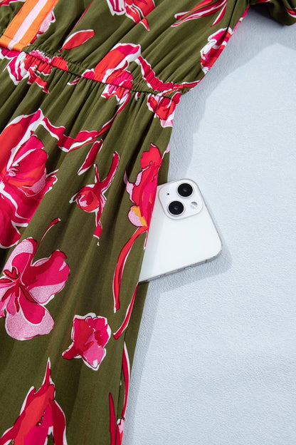 Renata Ruffle Hem Maxi Dress - Hello Beautiful BoutiqueMaxi DressesThreaded Pear