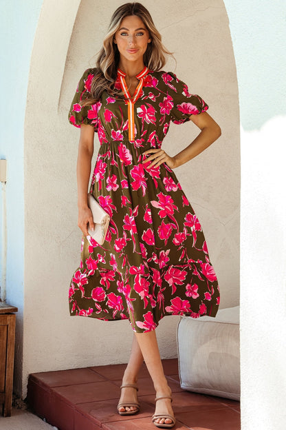 Renata Ruffle Hem Maxi Dress - Hello Beautiful BoutiqueMaxi DressesThreaded Pear