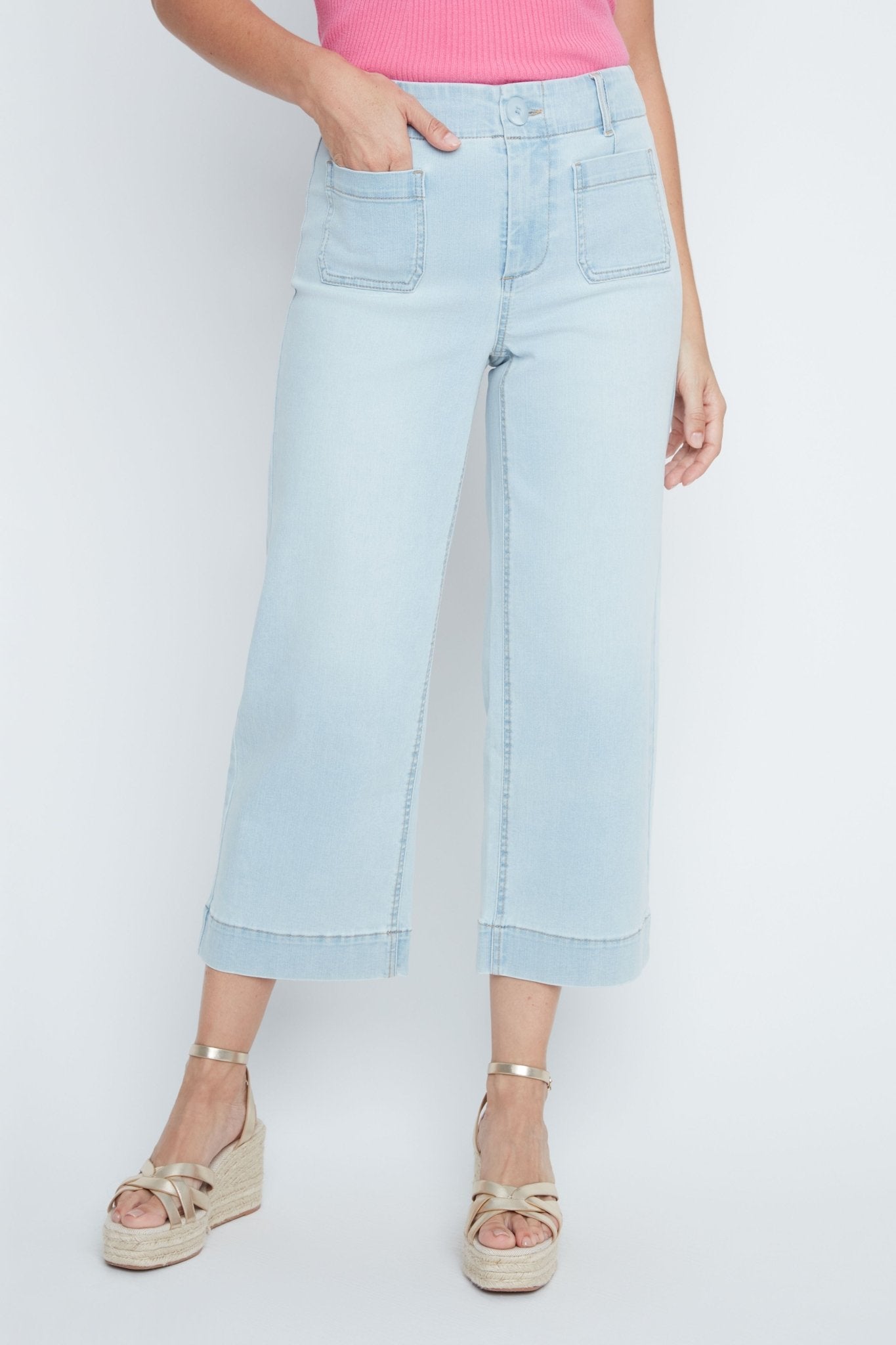 Renuar Bleached Front Pocket Jean R10071D - Hello Beautiful BoutiqueJeansRenuar