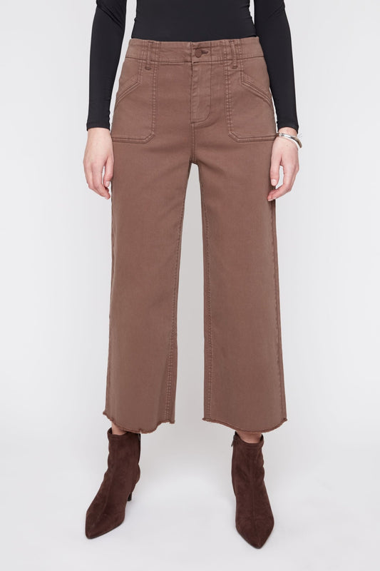 Renuar Cropped Wide-Leg Pants R11021 - Hello Beautiful BoutiqueJeansRenuar