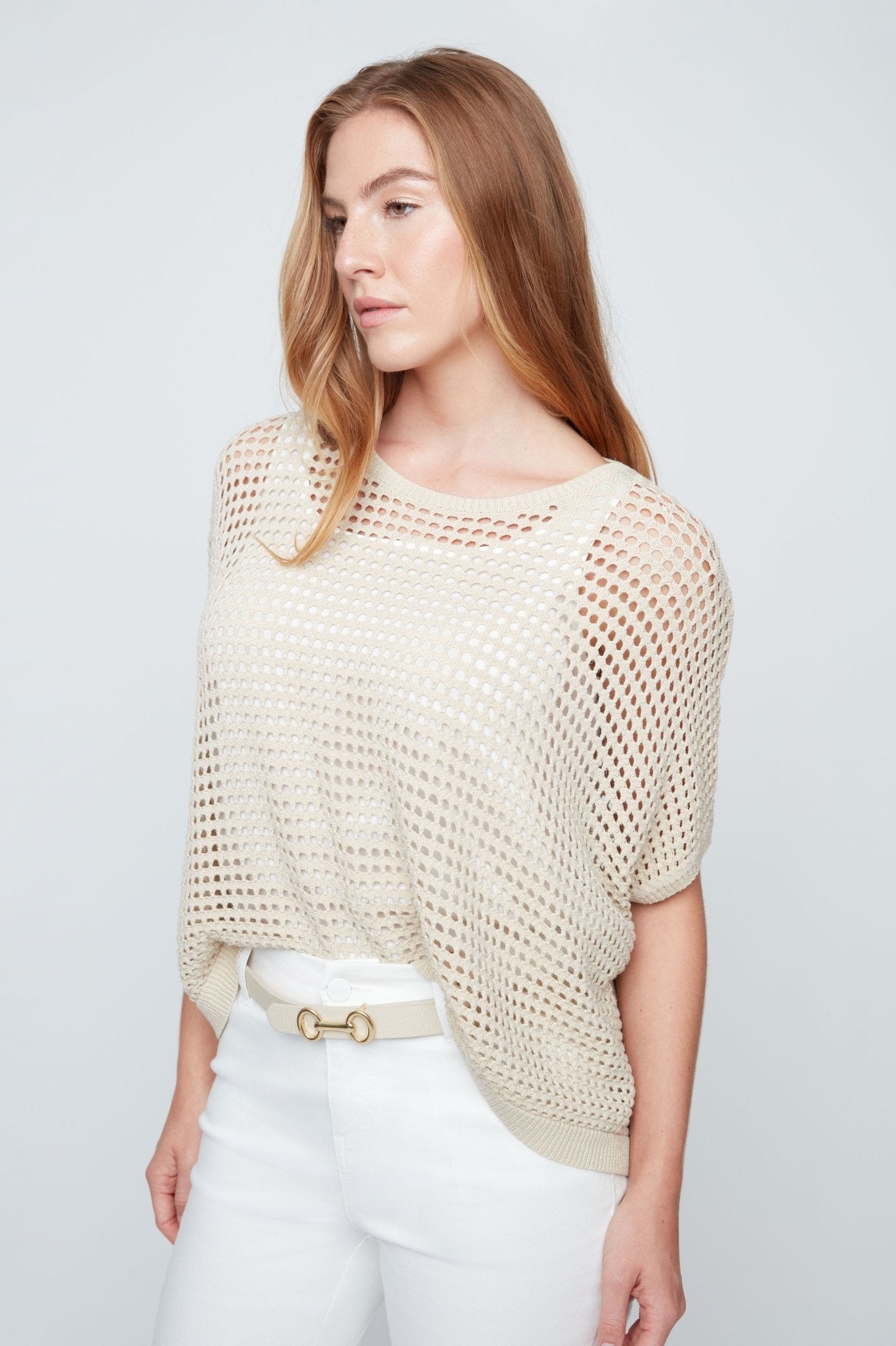 Renuar Open Knit Sweater R6983 - Hello Beautiful BoutiqueTopRenuar