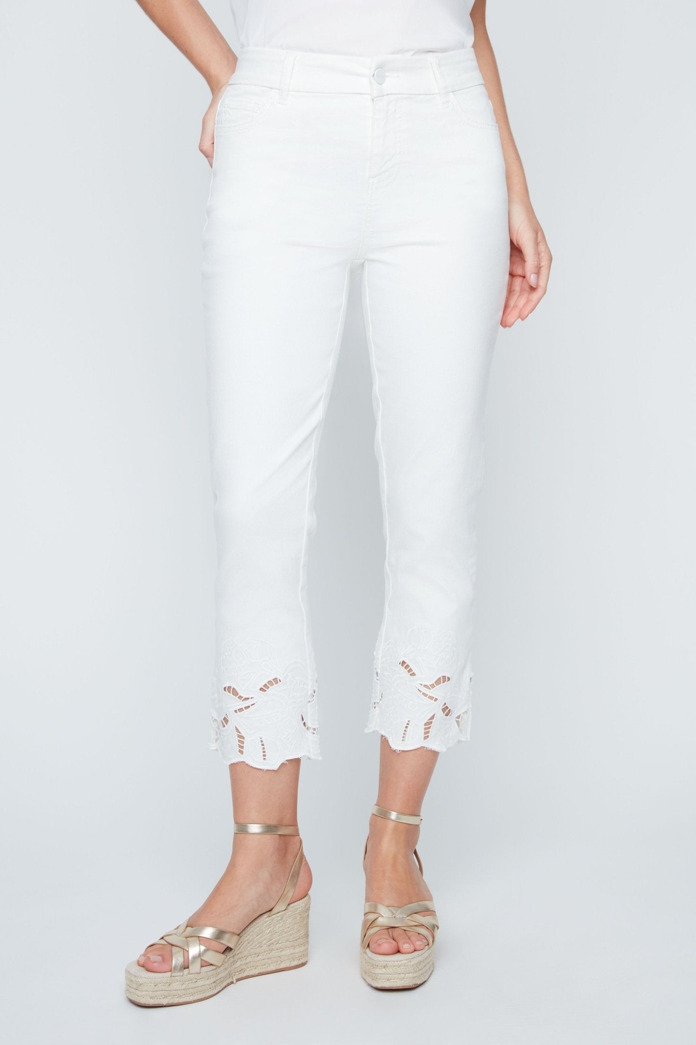 Renuar Pant with Cutout at Ankle R11053 - Hello Beautiful BoutiquePantsRenuar