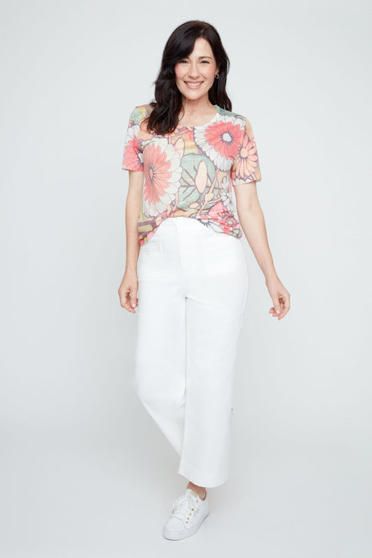 Renuar Printed T Shirt R7818 - Hello Beautiful BoutiqueTopRenuar