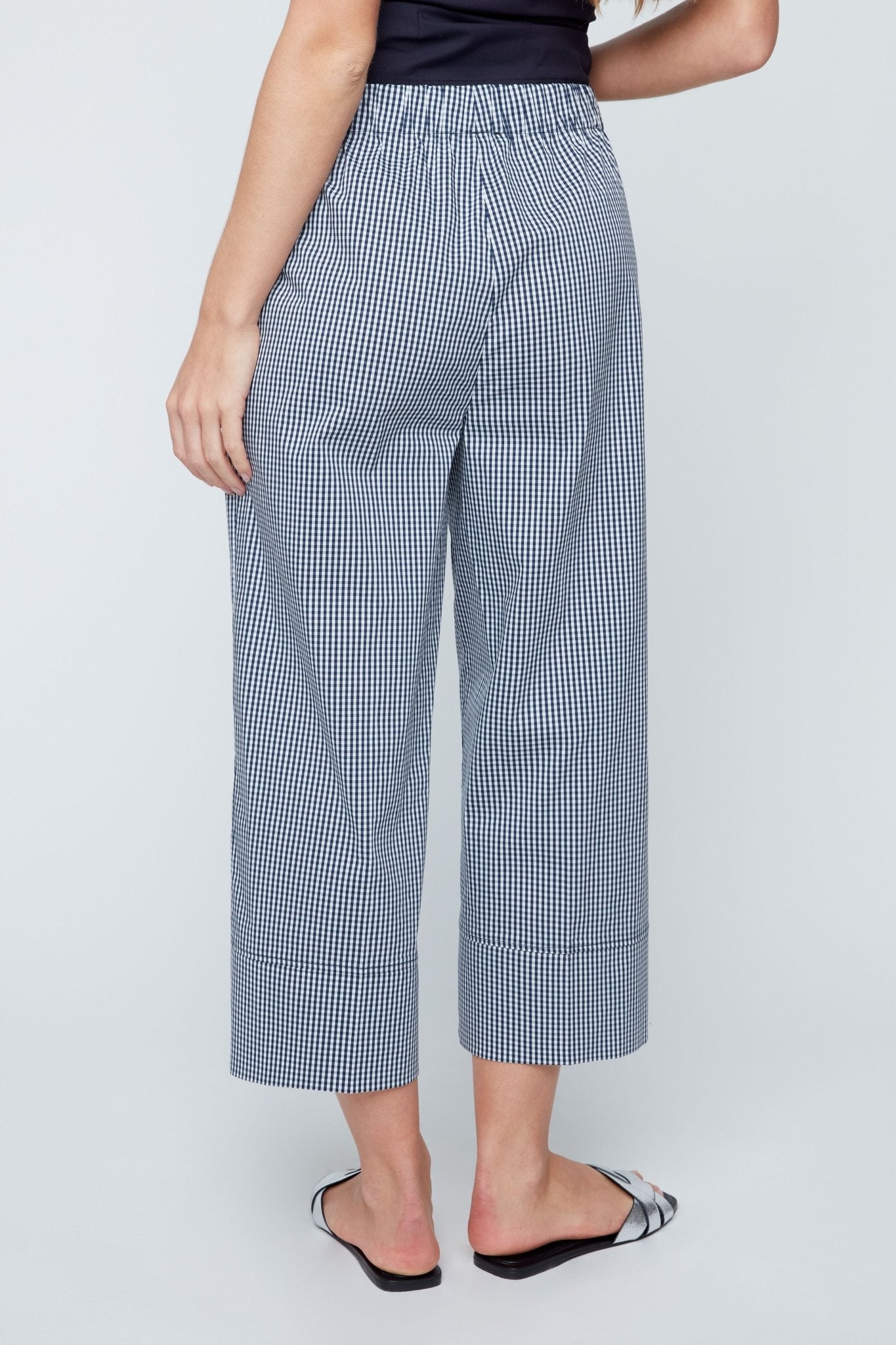 Renuar R11015 Woven Wide Leg Cropped Pants - Hello Beautiful BoutiquePantsRenuar