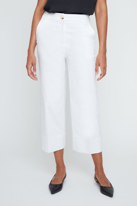 Renuar WIde Leg Cuffed Pant R11051 - Hello Beautiful BoutiquePantsRenuar