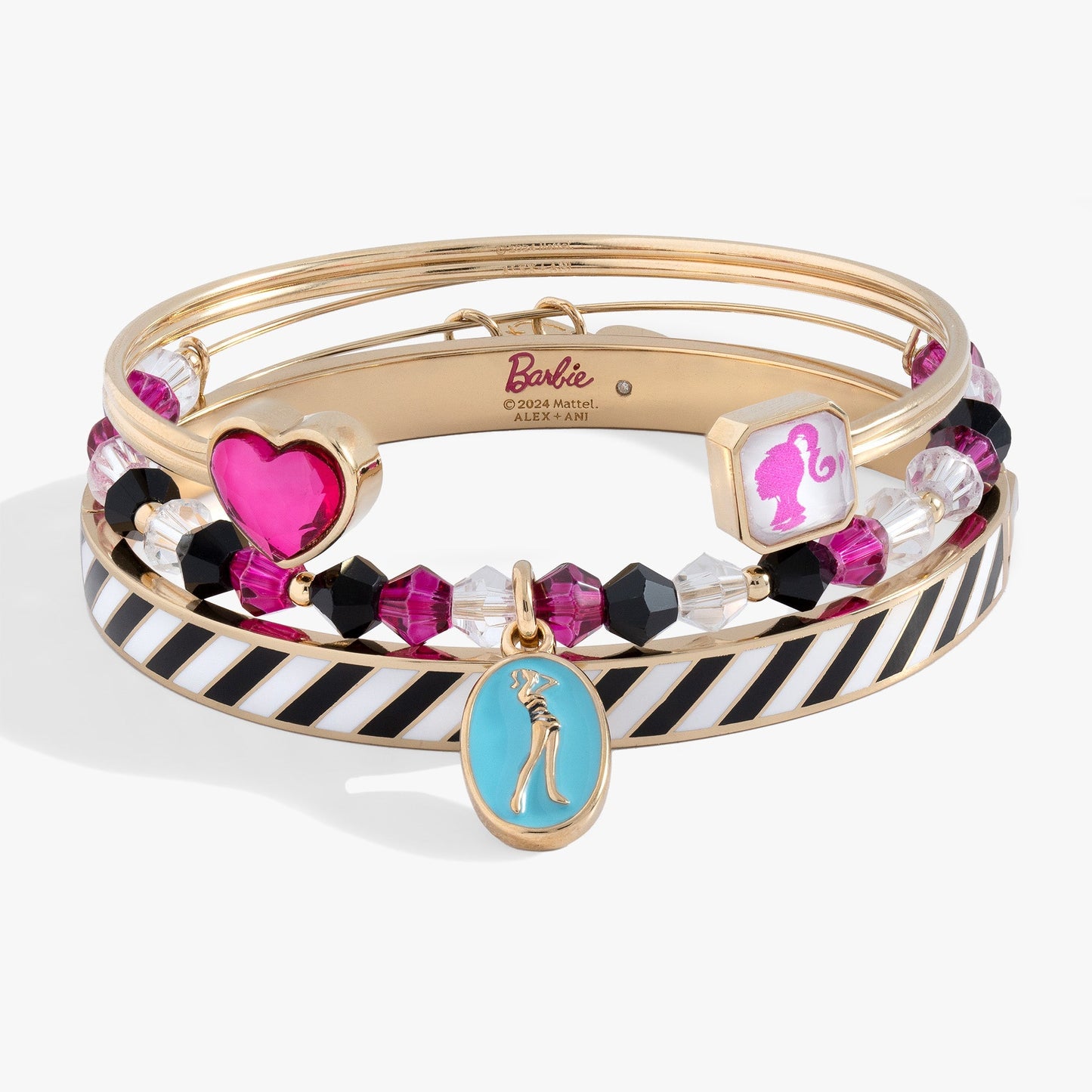 Retro Barbie™ Bracelet Set of 3 - Hello Beautiful BoutiqueBraceletsALEX AND ANI