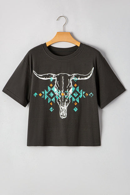 Reya aztec Graphic T Shirt - Hello Beautiful BoutiqueTops & TeesThreaded Pear