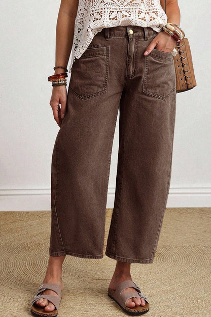 Rhea ankle Length Barrel Jeans - Hello Beautiful BoutiqueJeansThreaded Pear