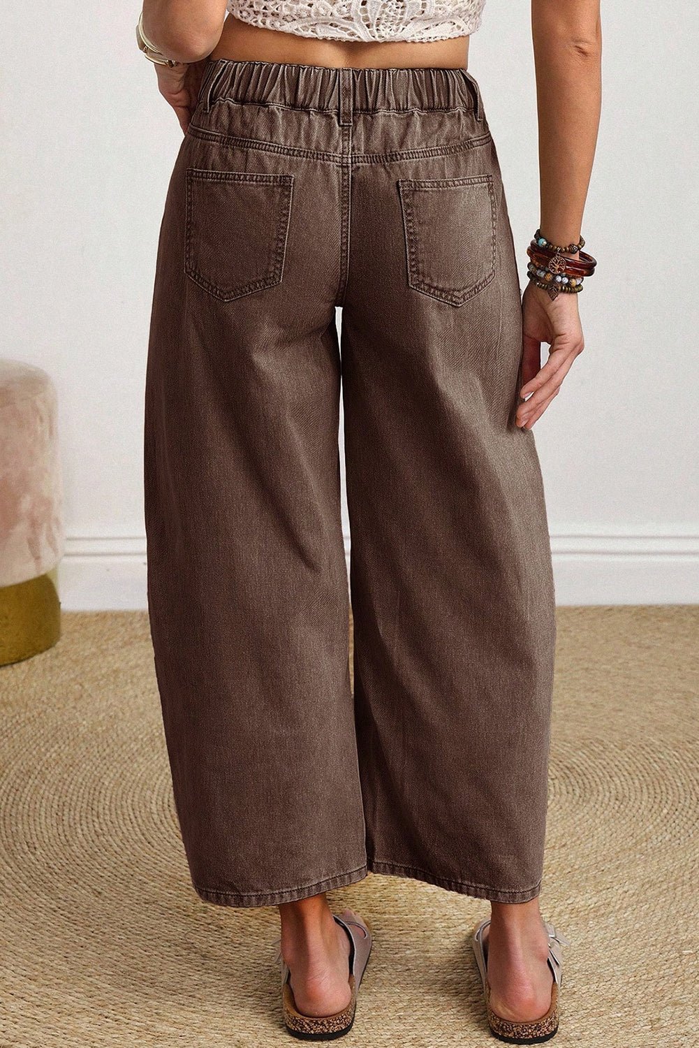 Rhea ankle Length Barrel Jeans - Hello Beautiful BoutiqueJeansThreaded Pear