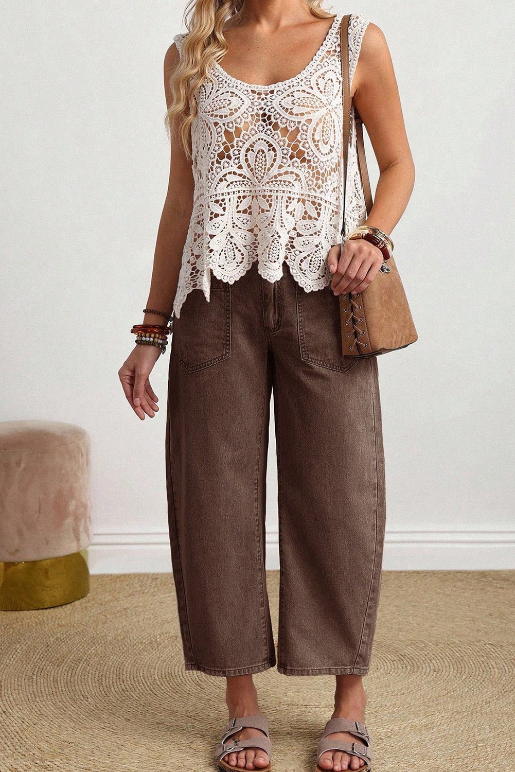 Rhea ankle Length Barrel Jeans - Hello Beautiful BoutiqueJeansThreaded Pear