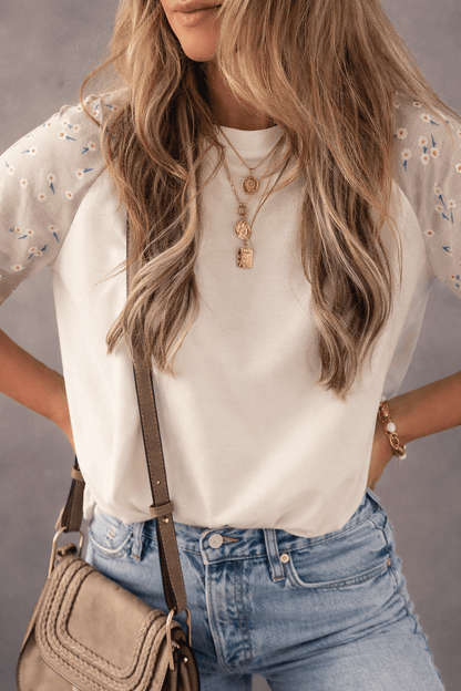 Rhea Raglan Sleeve T Shirt - Hello Beautiful BoutiqueTops & TeesThreaded Pear
