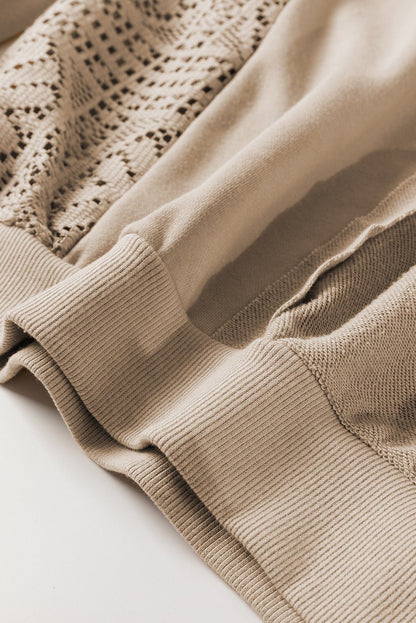 Rheaissa Seam Ribbed Trim Sweatshirt - Hello Beautiful BoutiqueSweatshirts & HoodiesThreaded Pear