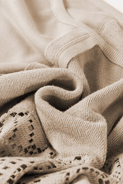 Rheaissa Seam Ribbed Trim Sweatshirt - Hello Beautiful BoutiqueSweatshirts & HoodiesThreaded Pear