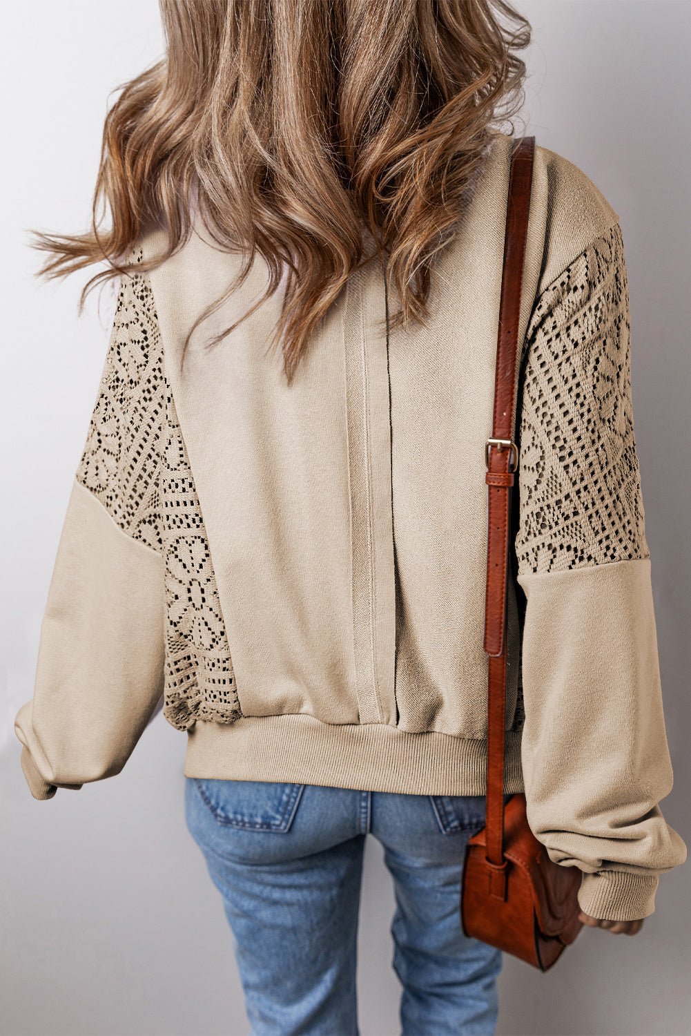 Rheaissa Seam Ribbed Trim Sweatshirt - Hello Beautiful BoutiqueSweatshirts & HoodiesThreaded Pear