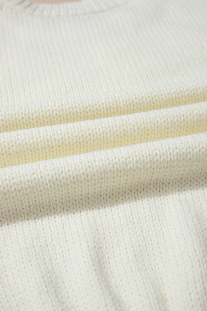 Rheakara Textured Puff Sleeve Sweater - Hello Beautiful BoutiqueSweatersThreaded Pear