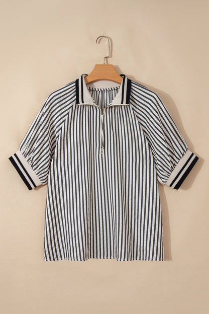 Riley Short Puff Sleeve Blouse - Hello Beautiful BoutiqueBlouses & ShirtsThreaded Pear