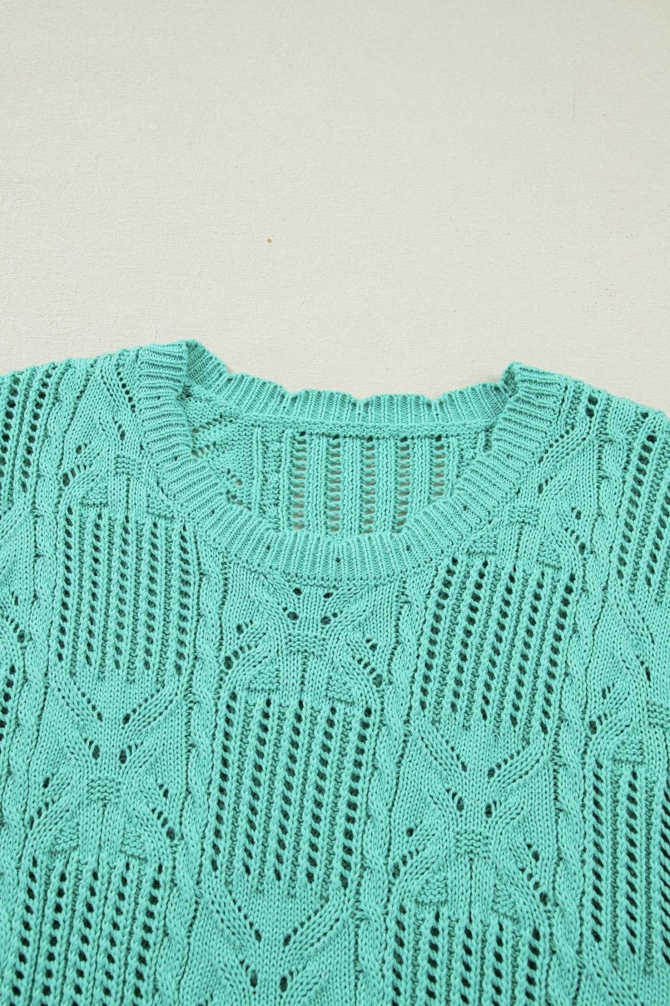 River Trim Short Sleeve Sweater - Hello Beautiful BoutiqueShort Sleeve SweatersThreaded Pear
