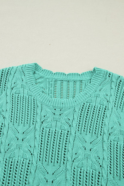 River Trim Short Sleeve Sweater - Hello Beautiful BoutiqueShort Sleeve SweatersThreaded Pear