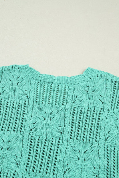 River Trim Short Sleeve Sweater - Hello Beautiful BoutiqueShort Sleeve SweatersThreaded Pear