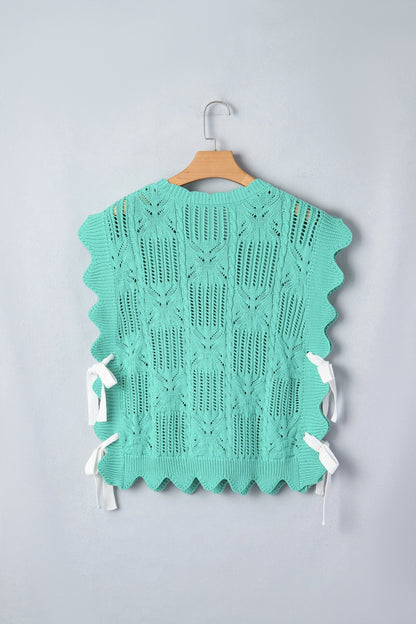 River Trim Short Sleeve Sweater - Hello Beautiful BoutiqueShort Sleeve SweatersThreaded Pear
