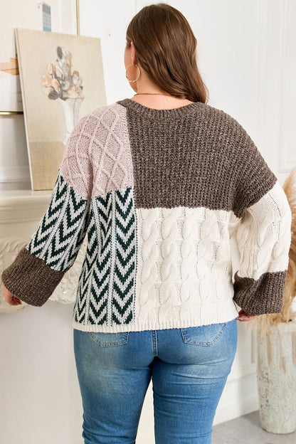 Rivka Back Loose Fit PLUS Sweater - Hello Beautiful BoutiquePlus Size Sweaters & CardigansThreaded Pear