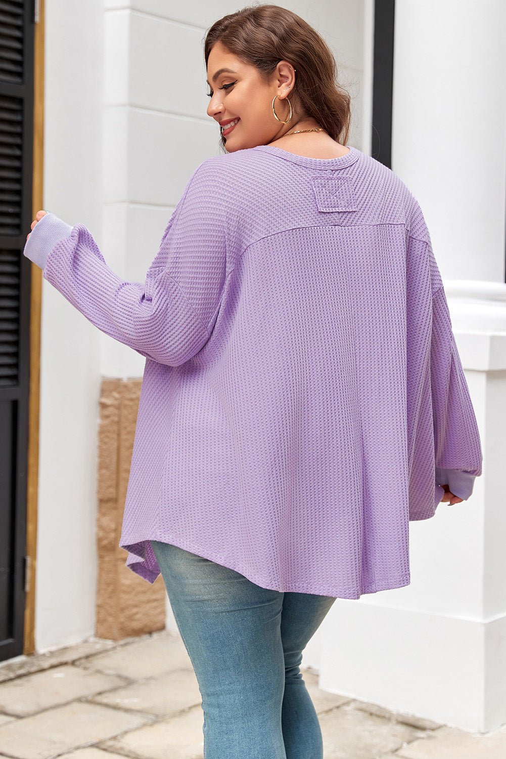Rivka Exposed Seam Flowy PLUS Top - Hello Beautiful Boutique20% OFFThreaded Pear